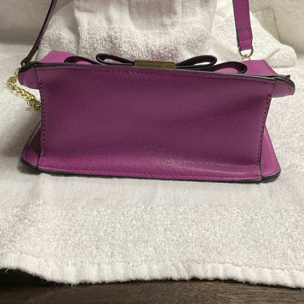 Merona Magenta Crossbody Bag with Bow Accent - Picture 2 of 6